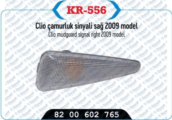 KAYA KR-556 Camurluk Yan Sinyal Lambasi Sag Clio Symbol-Thalia-Sandero 09-->